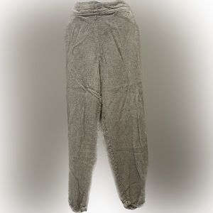 Max Studio Large Cozy, casual harem-style pants featuring a herringbone pattern
